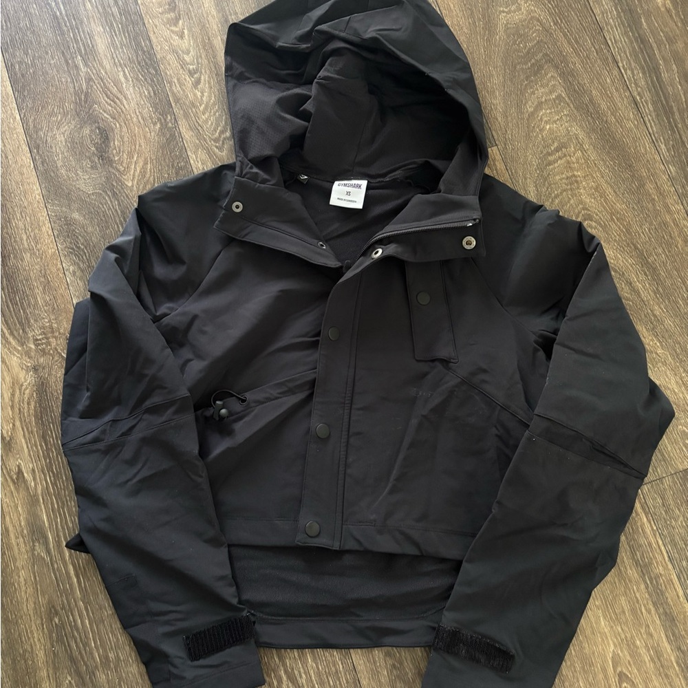 Gymshark Black Hooded Jacket